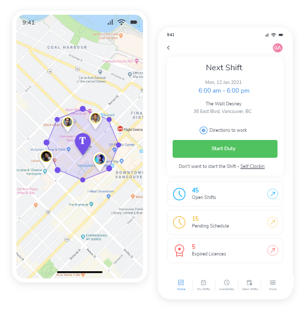 Mobile Clock-In/Out with Geofencing